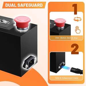 Extractor de Miel Eléctrico Semiautomático con Tambor Giratorio Ajustable para 4 Cuadros de Colmena, Motor para Apicultura - Product Image 2