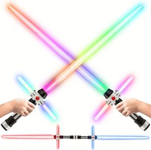Sabre laser LED lumineux avec son pour fête à thème, sabre laser portatif super lumineux - Product Image 1