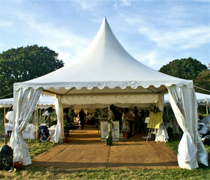 Tentes Pagode Modulaires Grandes 5x5m, 6x12m, 10x10m Rouges pour Salons Professionnels, Événements Extérieurs, Mariages et Fêtes - À Vendre - Product Image 1