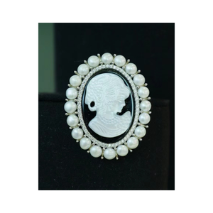 Broche pour femme en argent sterling 925 avec zircon de qualité supérieure 5A, camouflage, bijoux pour mariage, fiançailles, fête et cadeau - Product Image 1