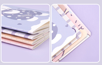 Agenda A5 Mignon à Motifs Animés Reliure Spirale, Fournitures Scolaires en Gros, Carnet de Notes Imprimé, Classeur à 6 Anneaux, Couverture en Papier, Tailles A6 A4
