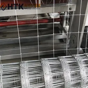 Máquina de fabricación de cercas para granja de campo de pastizales de nudo fijo automático HTK