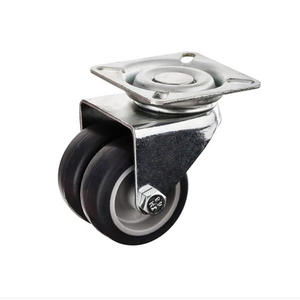 Hochwertige <span class=keywords><strong>50mm</strong></span> TPR <span class=keywords><strong>Twin</strong></span> <span class=keywords><strong>Wheel</strong></span> Möbel Schwenkbare Lenkräder Langlebig für komfortables Möbel werk - Product Image 1