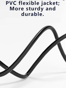 Mở rộng 5521 2.1 2.5 mét nam DC Power Cord Cable CCTV nối cắm LED Jack máy ảnh adapter nhựa + Silicone 2-10m - Product Image 5