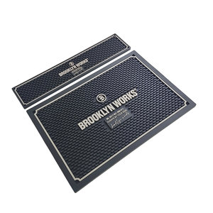 Custom Logo <b>Silicone</b> Bar <b>Mat</b> Rubber Service <b>Mat</b> Non Slip Drip Tray Bar Runner Spill Proof Countertop <b>Mat</b> for Bottles Coasters - Product Image 2