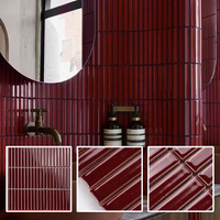 Carreaux de mosaïque modernes en céramique et porcelaine brillants pour salle de bain, douche, cuisine, sol et mur, kit de mosaïque Kit Kat