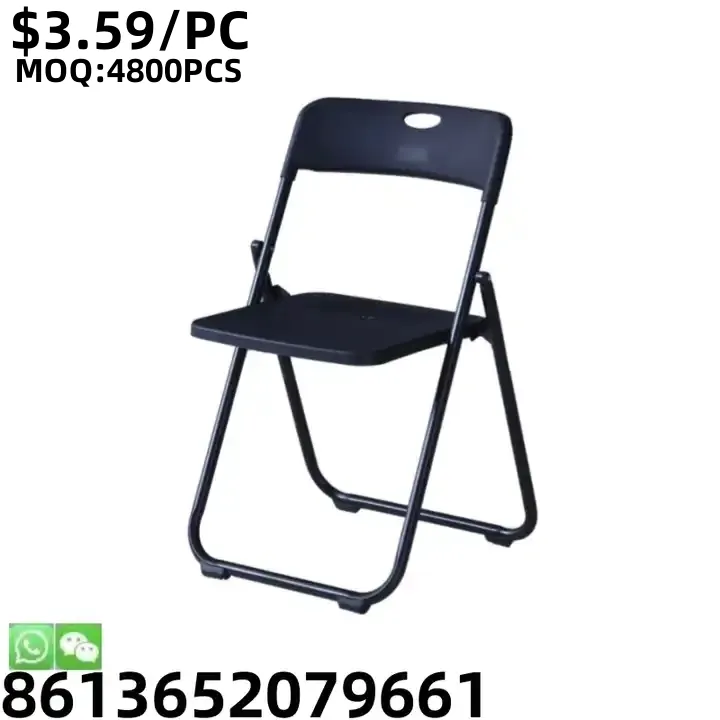 TSF plastic furniture colorful modern silla dining folding chair with table