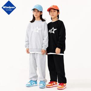Set di pantaloni della tuta per bambine e ragazzi bella Casual bambini medi e grandi due pezzi - Product Image 2