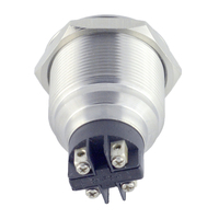 ONPOW GQ25L-11/12 V/S interrupteur à bouton-poussoir En Métal dia.25mm