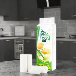 Venta al por mayor 10 rollos de rollo de toalla de papel sin núcleo preferiblemente para uso doméstico pañuelos de papel higiénico - Product Image 5