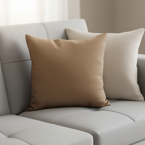 Cuscino in Tessuto Elasticizzato di Alta Qualità Colore Cammello 50*50 - Cuscini e Imbottiture Premium - Product Image 2