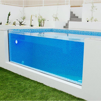 Piscine infini en verre plélii de bonne qualité, pataugeoire en acrylique, très transparent, panneau avec livraison gratuite, nouvelle collection 100%