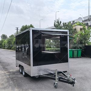 Remolque de Comida Vintage Personalizado para Europa, de Acero Inoxidable y Aluminio, con Parrilla para Barbacoa, Cocina Móvil para Camping y Caravana - Product Image 5