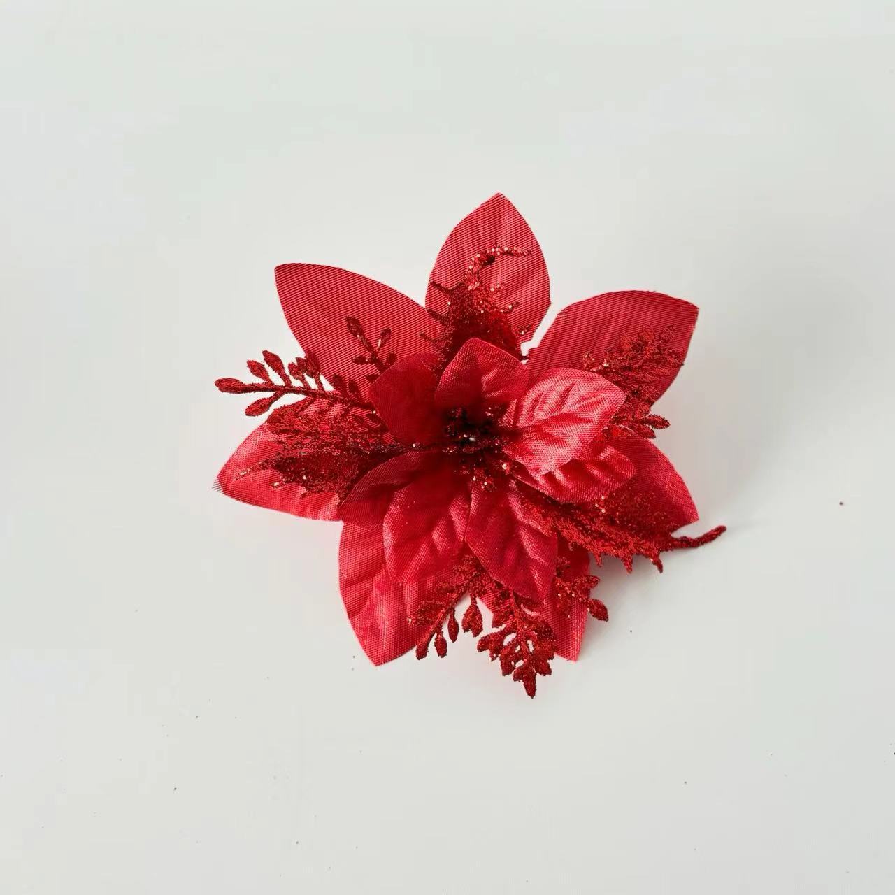 Red onion cloth red powder flower 14cm