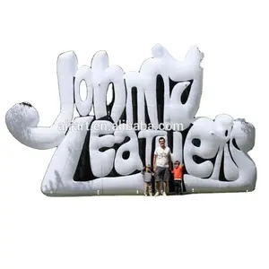 Cartelera inflable personalizada con letras, decoración de fiesta de fábrica