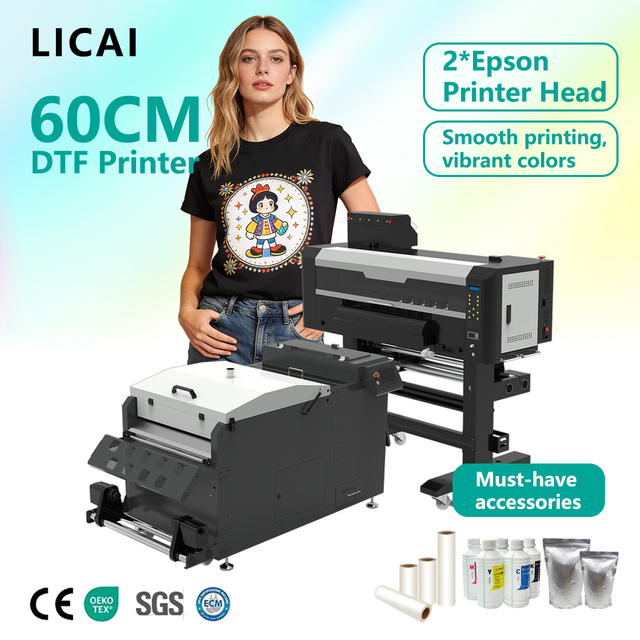 Large Format DTF Flatbed Printer 60cm Capacity Planning 2*i3200 Impresora Dtf 24/7 Operation & ODM Supported