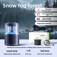 Diffuseur de parfum automatique intelligent pour voiture, rechargeable par USB, diffuseur d'air électrique pour voiture, vaporisateur de parfum aromatique avec lumière ambiante RVB