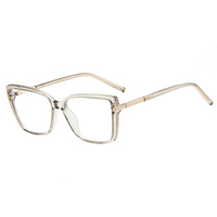 Monture de lunettes optiques carrée souple Partagas TR90 avec paillettes, charnière à ressort, anti-lumière bleue, pour femmes