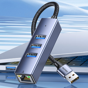 SAMZHE Adaptateur Réseau USB 3.0 en Alliage d'Aluminium vers Port Gigabit <span class=keywords><strong>Ethernet</strong></span>, Hub d'Extension, Câble de Conversion <span class=keywords><strong>Ethernet</strong></span> - Product Image 2