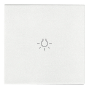 White Axial Light <b>Switch</b> Button 4.5 In Length 0.5 In Height Wall Mount - Product Image 1