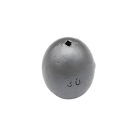 Vente en gros 1g-150g eau salée olive en forme d'oeuf de pêche creux plombs accessoires de poids