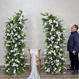 Arco de Boda de Rosas de Seda Artificial Realistas para Decoración de Eventos, Tamaño Personalizable y Duradero - Product Image 1