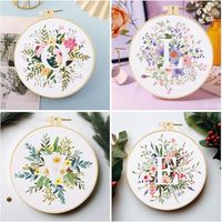Kit de broderie au point de croix à faire soi-même D&D, kit de démarrage pour la broderie à l'aiguille à lettres, pour les débutants et les amateurs d'artisanat