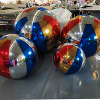 Grande boule miroir gonflable, boule brillante gonflable pour la décoration de scène de mariage