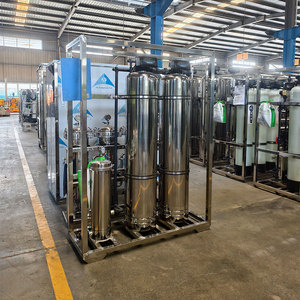 Machine de traitement d'eau potable 4040, système de purification en acier inoxydable, filtre à eau par osmose inverse 500L, moteur - Product Image 1