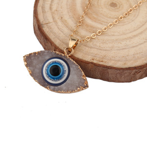 Vintage Personality Eyes <strong>Pendant</strong> <strong>Necklace</strong> for Women <strong>Long</strong> Chain Natural Stone <strong>Necklace</strong> Female Turkish Jewelry Christmas Gift - Product Image 3