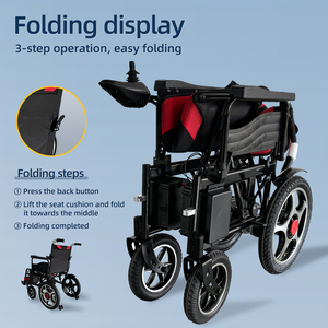 Fauteuil roulant <span class=keywords><strong>électrique</strong></span> pour soins à domicile HBS0190 - Cadre en fer, batterie au plomb-acide pour la réadaptation des personnes âgées - Product Image 3