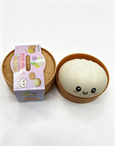 ของเล่นบีบตุ๊กตาซาลาเปา วัสดุ TPR สำหรับทุกเพศ ทุกวัย 14 ปีขึ้นไป บรรเทาความเครียด ของขวัญฟิดเจ็ต ลดความวิตกกังวล ของชำร่วยงานปาร์ตี้ - Product Image 5