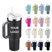 Taza de Café Hipdeer de 40 oz, Acero Inoxidable, con Asa, Tapa Hermética, Aislamiento al Vacío de Doble Pared, Color Personalizable