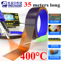 Mécanicien Ruban résistant aux hautes températures Polyimide Autocollant Téléphone PCB Circuit imprimé Batterie Wrap Protection Réparation Isoler Outil