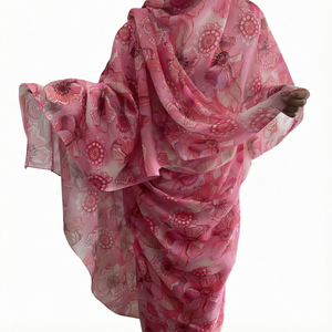 Abaya Dubai Sudán Fábrica China para Diseño Personalizado de Bufandas, Impresión Digital, Primavera, Transpirable, Suave al Tacto, No Tejido, Sudán - Product Image 1