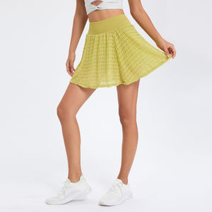 Rok pendek olahraga musim panas rok tenis Golf kolor wanita <span class=keywords><strong>2</strong></span> dalam 1 rok lipit Mini kustom pakaian olahraga Gym kebugaran cepat kering - Product Image 4