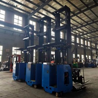Gerbeur latéral à portée profonde 1500 kg, mécanisme à ciseaux de levage 1000 mm pour stockage en rayonnage double profondeur