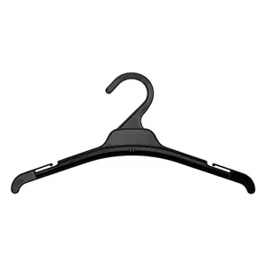 Cintre pour enfants modèle TH300 de 30cm (12 pouces)-Noir mince et durable pour chemises et hauts pour garde-robe d'enfant