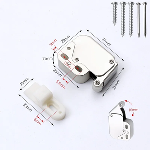 Mini pestillo de hierro táctil con resorte de apertura por presión para puertas sin tiradores de gabinetes, herrajes para muebles, diseño tradicional - Product Image 3