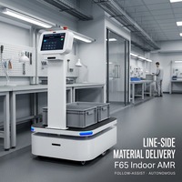 Robot autonome de manutention de matériaux, charge utile 100 kg, navigation par fusion laser et visuelle, pour entrepôt pharmaceutique