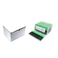 Adaptador de Fibra Óptica FTTH SC PC UPC APC, Conector Rápido