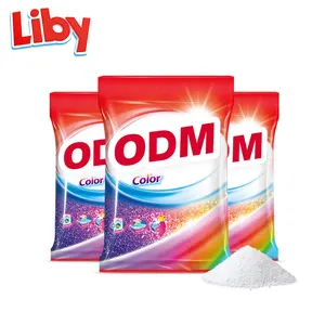Liby omo bulk Factory wholesale High Effective laundry detergent washing powder with good quality soap Powder 1 ton oem