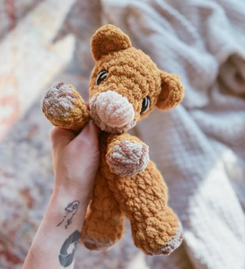 Tùy Chỉnh Thiết Kế Và Nhãn Tay Crochet Dày Sợi Chenille Đồ Chơi Sang Trọng Con Hổ Nhỏ Comforter Động Vật Đồ Chơi Làm Quà Tặng Cho Trẻ Em - Product Image 3