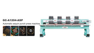 เครื่องปักอุตสาหกรรมอัตโนมัติ GC-A1201-<span class=keywords><strong>ASP</strong></span> 450*350มม. 12เข็มหัวเดี่ยวเลื่อมแบนแกนมอเตอร์คอมพิวเตอร์ใหม่ - Product Image 4
