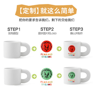 แก้วเซรามิค Fear And Dreams 330 มล. ลายการ์ตูน พิมพ์ลายสกรีน แก้วกาแฟ แก้วน้ำชา ของขวัญสำหรับใช้งานทั่วไป - Product Image 2