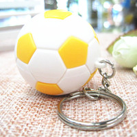 Porte-clés portable en PVC 3D sur le thème du sport, adorable, mini tir à l'arc, haltérophilie