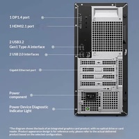 PC Tower Dell ECT1250 Baru dengan Monitor LCD 23,8 inci, Intel Core I7-14700, RAM 16GB DDR5, SSD 512GB untuk Bisnis, Kantor & Pembelajaran di Rumah
