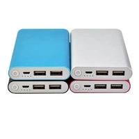 Gratis Laser iklan perusahaan Logo Web Power Bank pengisi daya Usb ganda untuk 15 Pro Max