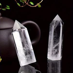 Cristales Curativos Naturales Tallados, Torre de Cuarzo Transparente, Obeliscos para Decoración del Hogar, Día de la Madre, Navidad - Product Image 4