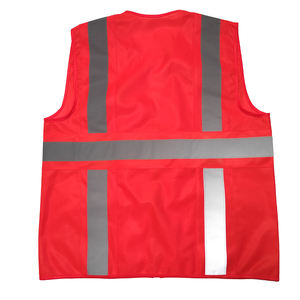 Gilet de sécurité réfléchissant haute visibilité imperméable de classe 2 ANSI avec logo personnalisé respirant le plus populaire avec poche - Product Image 6